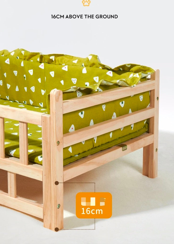 Chen Pet High Quality Solid Wooden Pet Bed Thickness And Toughness Dog Bed