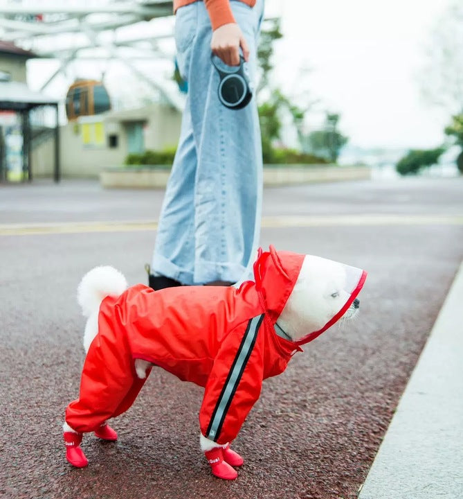 Hot Sell Cute Waterproof Pet Dog Rain Coat