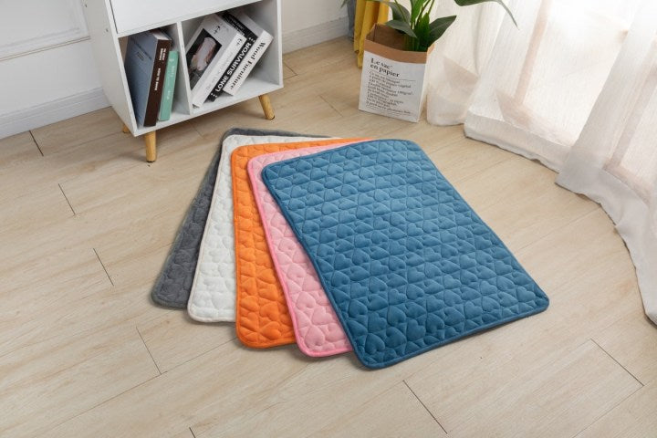 Winter New Design Warm Fleece Pet Mats Waterproof Dog Mat Machine Wash