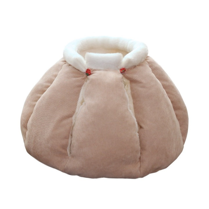 Chenpet New Design Corduroy Pet Bed Cozy Pet House
