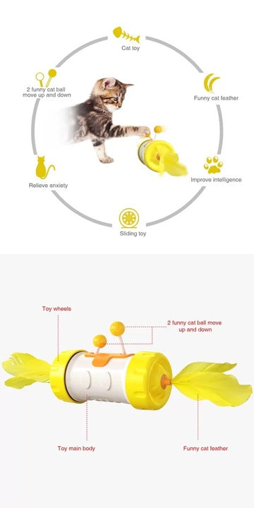 Chenpet Hot Selling Cat Funny Feather Toys Pet ABS Toys