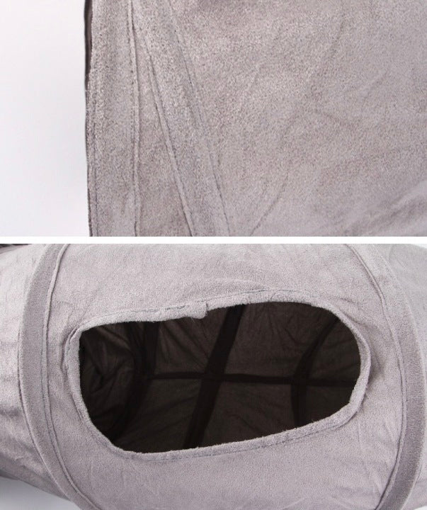 Durable Suede Collapsible Cat Play Toys Pet Tunnels