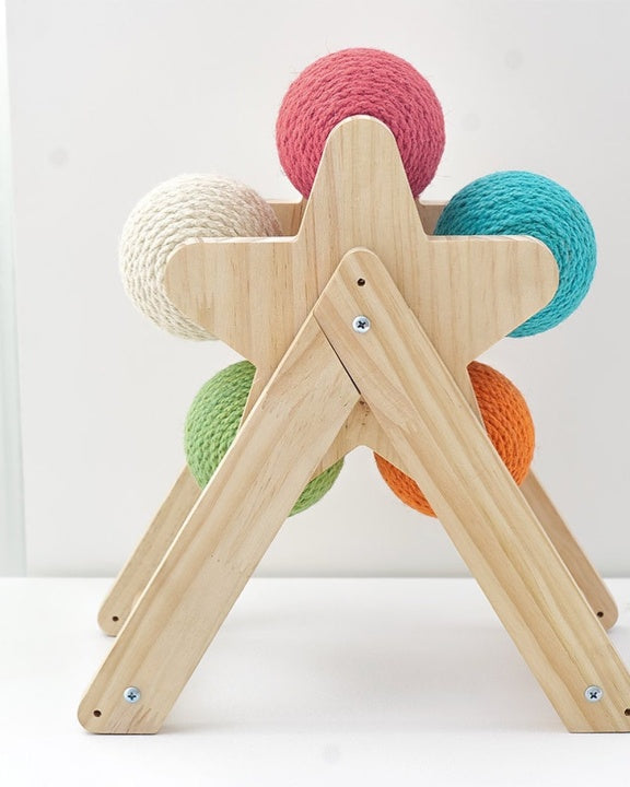 Chenpet New Design Of Cat Play Wooden Cat Scratcher