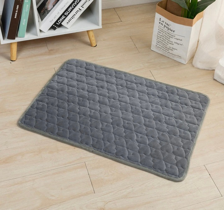 Winter New Design Warm Fleece Pet Mats Waterproof Dog Mat Machine Wash