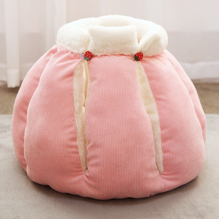 Chenpet New Design Corduroy Pet Bed Cozy Pet House