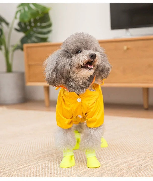 Hot Sell Cute Waterproof Pet Dog Rain Coat