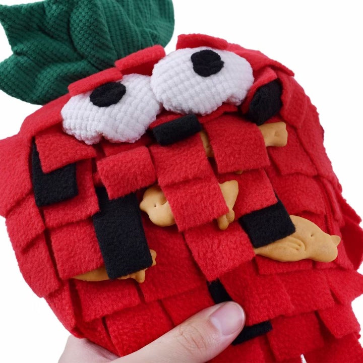Chenpet High Quality Strawberry Style Of Pet Feeding Play Toys
