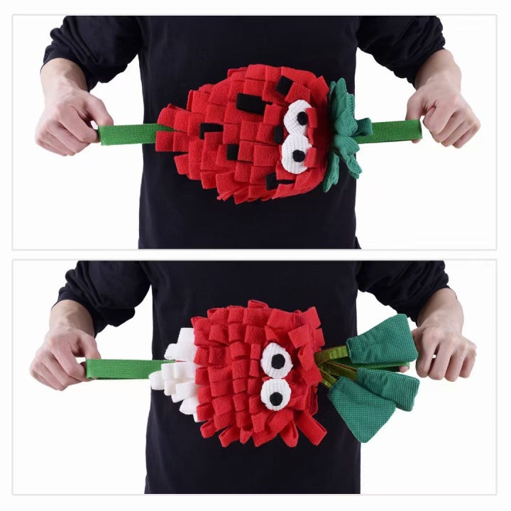 Chenpet High Quality Strawberry Style Of Pet Feeding Play Toys